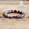 Bracelet d'Amitié Unisexe Jaspe, oeil de tigre, Cordon Vegan