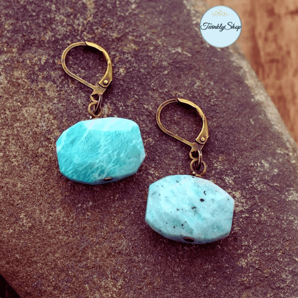 Boucles D'Oreilles Amazonite