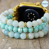 Bracelet Apple Watch Unisexe Agate  ou Amazonite