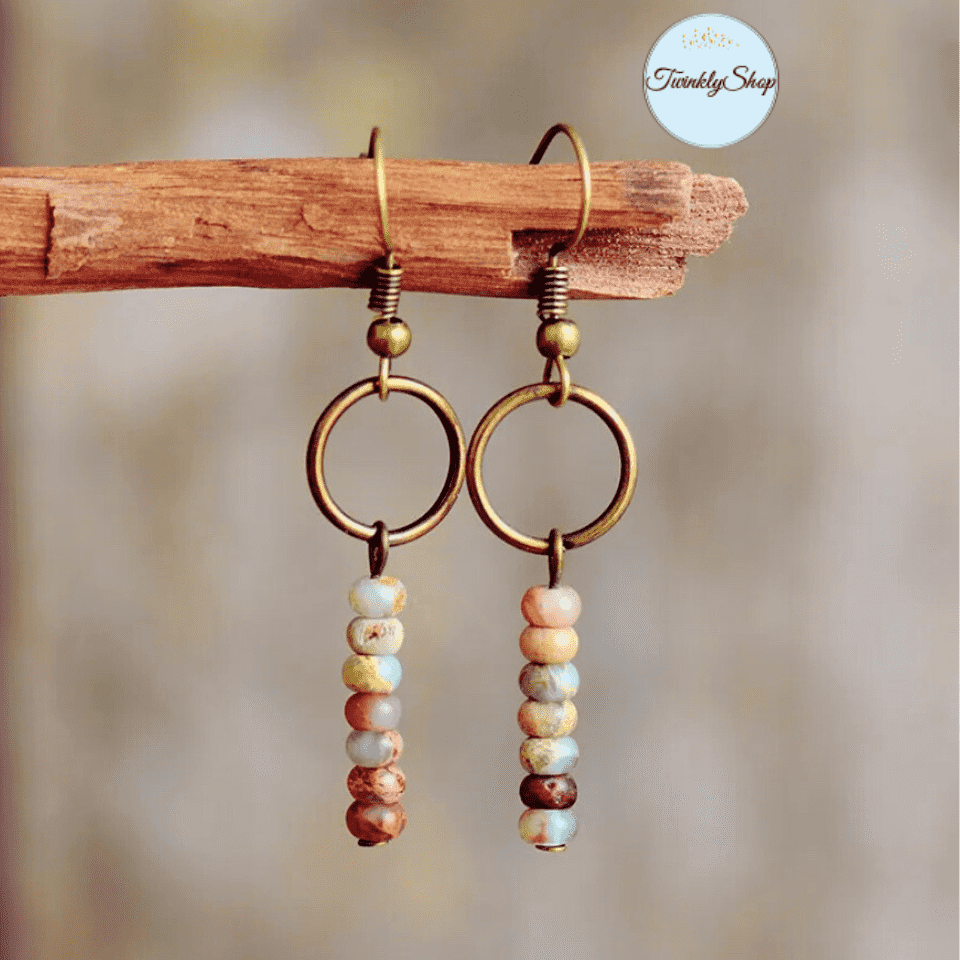 Boucles D'Oreilles Jaspe