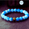 Bracelet Mala Jade Bleu