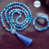 Set  Mala Jade Bleu