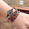 Bracelet Turquoise Perles Fantaisies et métalliques Cordon Vegan