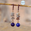 Boucles D'Oreilles Labradorite & Lapis Lazuli