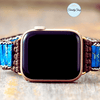 Bracelet Apple Watch Unisexe Jaspe bleu Impérial 