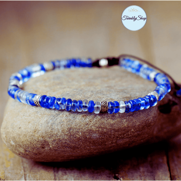 Bracelets d'Amitié Unisexes Quartz Bleu